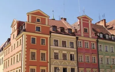 Zabytkowe kamienice na wrocławskim rynku