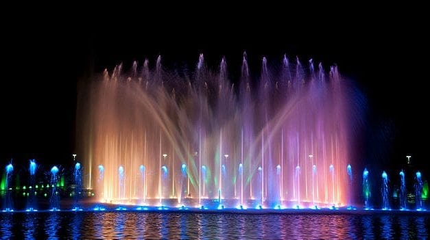 Wrocławska fontanna multimedialna