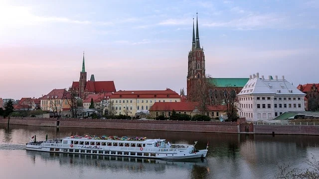 wrocław - odra ostrów tumski