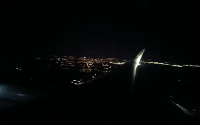Wrocław z lotu ptaka - start z lotniska Wrocław airport