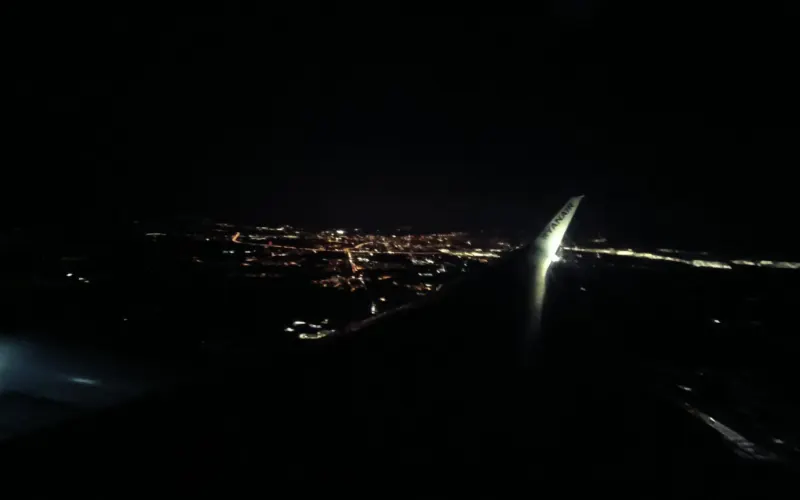 Wrocław z lotu ptaka - start z lotniska Wrocław airport