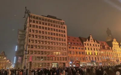 Impreza na Wrocławskim rynku