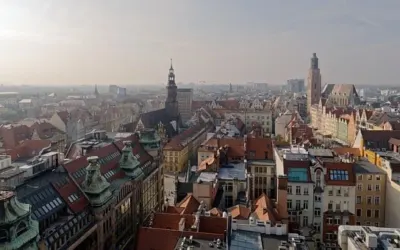 Wrocław widok na centrum