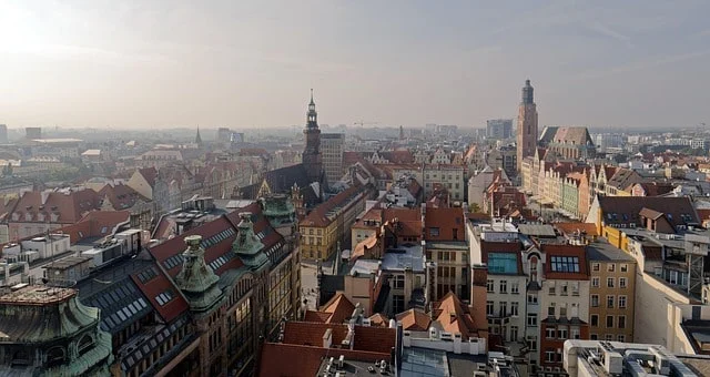 Wrocław widok na centrum